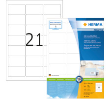 HERMA Etiquettes Premium 63,5x38,1mm blanc 2100 pcs., 4677