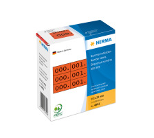 HERMA Numro triple 22x10mm rouge, 0-999 1000 pcs., 4802