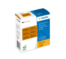 HERMA Numro triple 22x10mm brun, 0-999 1000 pcs., 4807