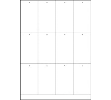 HERMA Etiquettes  atta. 52,5x93,5mm blanc 1200 pcs., 6872