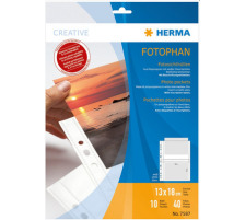 HERMA Dossier Fotophan 13x18cm 4 pices/10 feuilles, 7587