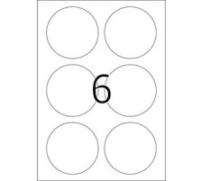 HERMA tiquettes film 85mm blanc 150 pcs/25 flls., 8336