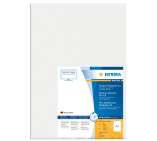 HERMA Etiquettes film 297x420mm blanc,PP mat 40 pcs./40 flls., 9544