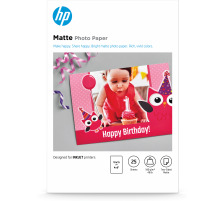 HP HP Matte Photo Paper 10x15cm InkJet, 180g 25 feuilles, 7HF70A