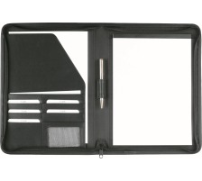DUFCO Schreibmappe 260x350mm mit RV, inkl. Block A4 schwarz, 738 30