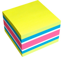 INFO Cubes 75x75mm Colour Mix, 450 feuilles, 5654-51