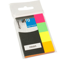 INFO Page Marker Neon, 20x50mm,4x40 feuilles, 5670-89