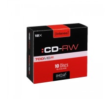 INTENSO CD-RW Slim 80MIN/700MB 12x 10 Pcs, 2801622