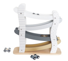 JABADABADO Circuit voiture avec 4 pcs. blanc,gold 29x10x29cm, W7154