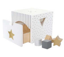 JABADABADO Sorterbox blanc 10x15x15cm, W7155
