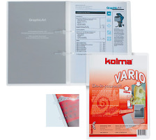 KOLMA Dossier classeur Vario A4 transparent,KolmaFlex 80 flls., 11.008.00