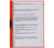KOLMA Klemmhefter PressQuick Easy A4 rot, bis 20 Blatt, 11.142.04