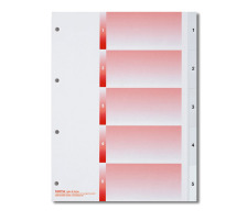KOLMA Rpertoires PP blanc A4 1-5, 18.554.16
