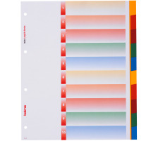 KOLMA Register LongLife XL A4 blanko, 10farb. tabs, 4-Loch, 19.412.20