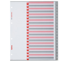 KOLMA Register LongLife XL A4 grau, 1-20, 4-Loch, 19.419.03