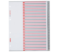 KOLMA Register LongLife XL A4 grau, 1-31, 31-teilig, 4-Loch, 19.425.03