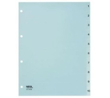 KOLMA Register Vista A4 transparent, 1-10, 4-Loch, 21.114.00