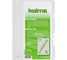 KOLMA Visa Dossier LineaVerde A4 transp.,CopyResistant 10 Stck, 59.680.00