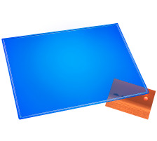 LUFER Sous-main Durella bleu-transp. 53x40cm, 32629