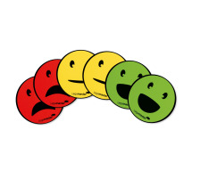LEGAMASTER Symbole Emoticon 50mm PP ass. 6 pcs., 7-123304