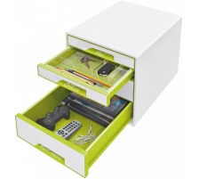LEITZ Classeur WOW 5,2cm vert A4, 10060064