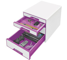 LEITZ Dossier-classeur WOW A4 violet, 30010062