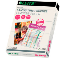 LEITZ Pochette plastif. A6 125 Mic. 100 pcs., 33806