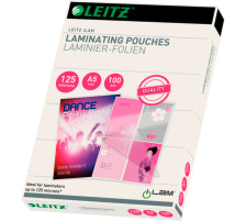 LEITZ Pochette plastif. A5 125 Mic. 100 pcs., 33807