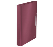 LEITZ Dossier de coll. Style PP A4 grenat 6 comp.200 flls., 39570028