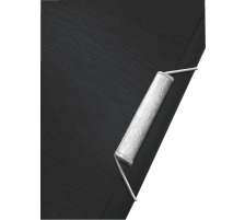 LEITZ Dossier de coll. Style PP A4 satin noir 150 feuilles, 39770094