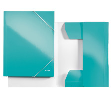 LEITZ Pochettes  lastique WOW A4 bleu glacier, 39820051