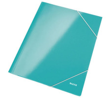 LEITZ Pochettes  lastique WOW A4 bleu glacier, 39820051