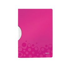 LEITZ Klemmhefter WOW ColorClip A4 pink metallic 30 Blatt, 41850023