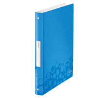 LEITZ Ringbuch WOW PP A4 blau metallic 25mm, 42580036