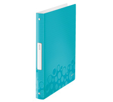 LEITZ Ringbuch WOW PP A4 blau metallic 25mm, 42580051