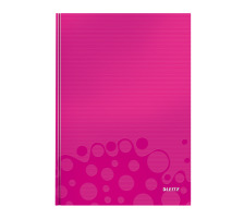 LEITZ Notizbuch WOW A4 liniert, 90g pink, 46251023