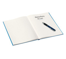 LEITZ Notizbuch WOW A4 liniert, 90g blau, 46251036