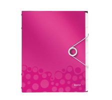 LEITZ Ordnungsmappe WOW PP A4 pink metallic 6-teilig, 46330023