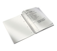 LEITZ Libre spirale WOW PP A4 bleu 80 flls., 46370036