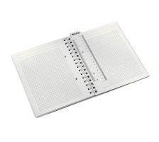 LEITZ Bloc-notes WOW PP A5 bleu glacier quadrillé, 46410051