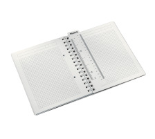 LEITZ Notizblock WOW PP A5 grün metallic kariert, 46410064