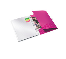 LEITZ Libre spirale WOW A4 pink, 46440023