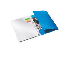 LEITZ Libre spirale WOW A4 bleu, 46440036