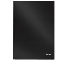 LEITZ Notizbuch Solid, Hardcover A4 liniert schwarz, 46650095