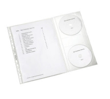 LEITZ Dossier Brochure/CD A4 graine, 0,12mm 5 pcs., 47613003