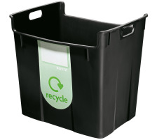 LEITZ Corbeille  papier Re:Cycle noir 40lt, 52090095