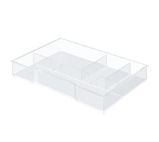 LEITZ Organiseur tiroir WOW Cube transparent, 52150002