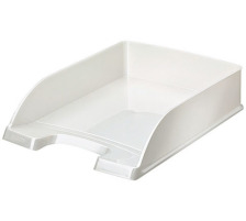 LEITZ Corbeille Courrier WOW A4 blanc perl, 52263001