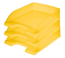 LEITZ Corbeille  courrier Plus A4 jaune gele, 52270010