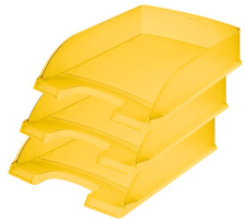 LEITZ Corbeille  courrier Plus A4 jaune gele, 52270010